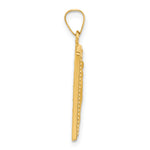 14K Rectangular Hollow Miraculous Medal