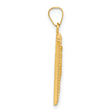 14K Rectangular Hollow Miraculous Medal