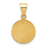 14k Polished and Satin St. Anthony Medal
