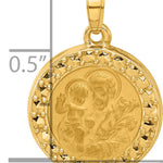 14K Hollow St. Joseph Medal