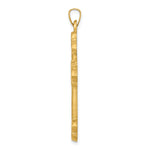 14k Hollow Cross Pendant