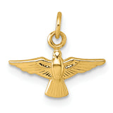 14k Polished Dove Pendant