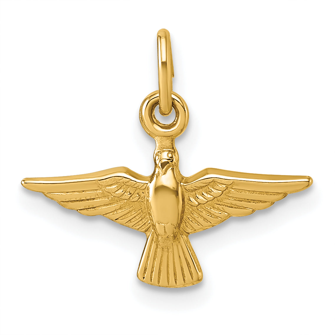 14k Polished Dove Pendant
