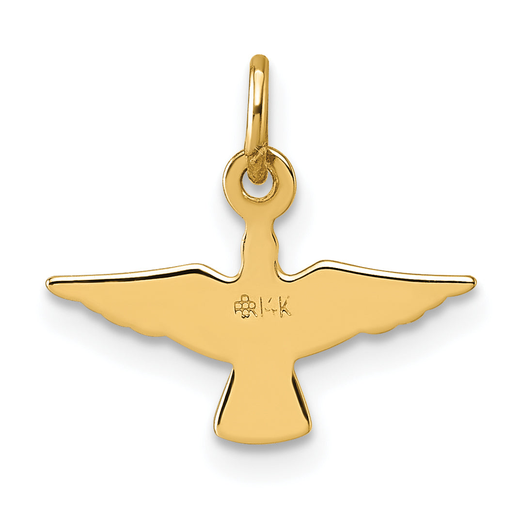 14k Polished Dove Pendant