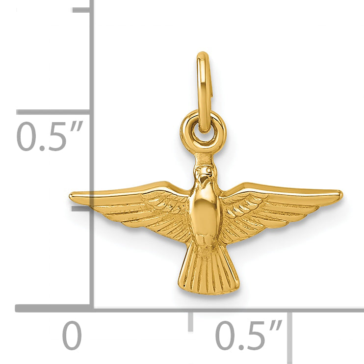14k Polished Dove Pendant
