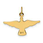 14k Polished Dove Pendant