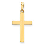14k Hollow Cross Pendant