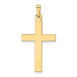 14k Hollow Cross Pendant