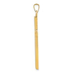 14k Hollow Cross Pendant