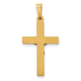 14k Two-tone INRI Crucifix Pendant