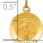 14k Guardian Angel Medal Charm
