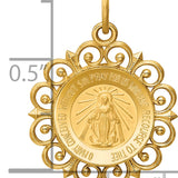 14k Miraculous Medal Charm