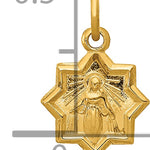 14k Blessed Mary Charm
