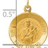 14k Our Lady of Mount Carmel Medal Charm