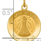14k Our Lady of Loreto Medal Charm