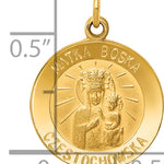 14k Matka Boska Medal Charm