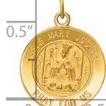 14k Jesus, Mary, Joseph Medal Charm