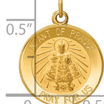 14k Infant of Prague Medal Charm