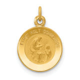 14k First Communion Medal Charm