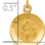 14k First Communion Medal Charm