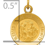 14k Holy Trinity Medal Charm
