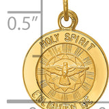 14k Holy Spirit Medal Charm