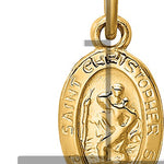 14k Saint Christopher Medal Charm