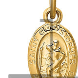 14k Saint Christopher Medal Charm