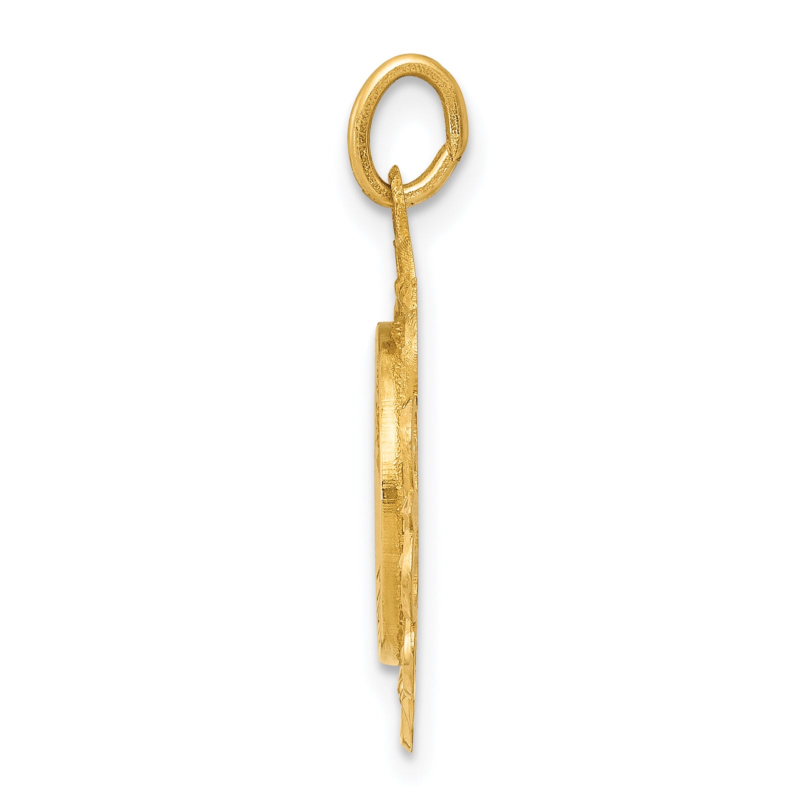 14k Saint Christopher Medal Charm