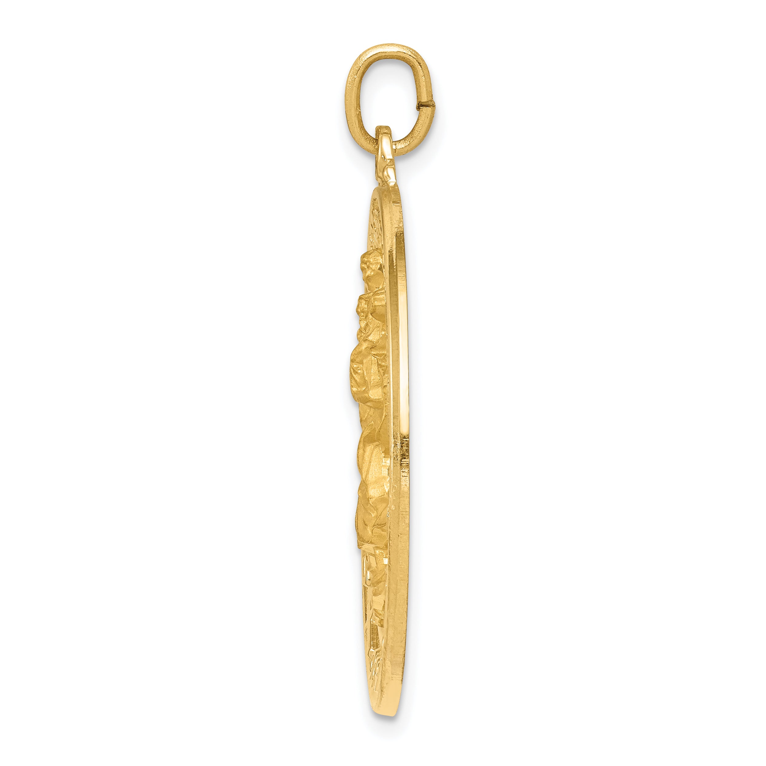 14k Saint Christopher Medal Pendant