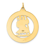 14k Saint Christopher Medal Pendant