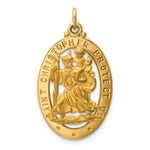 14k Saint Christopher Medal Pendant