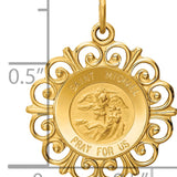 14k Saint Michael Medal Charm