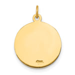 14k Guardian Angel Medal Charm