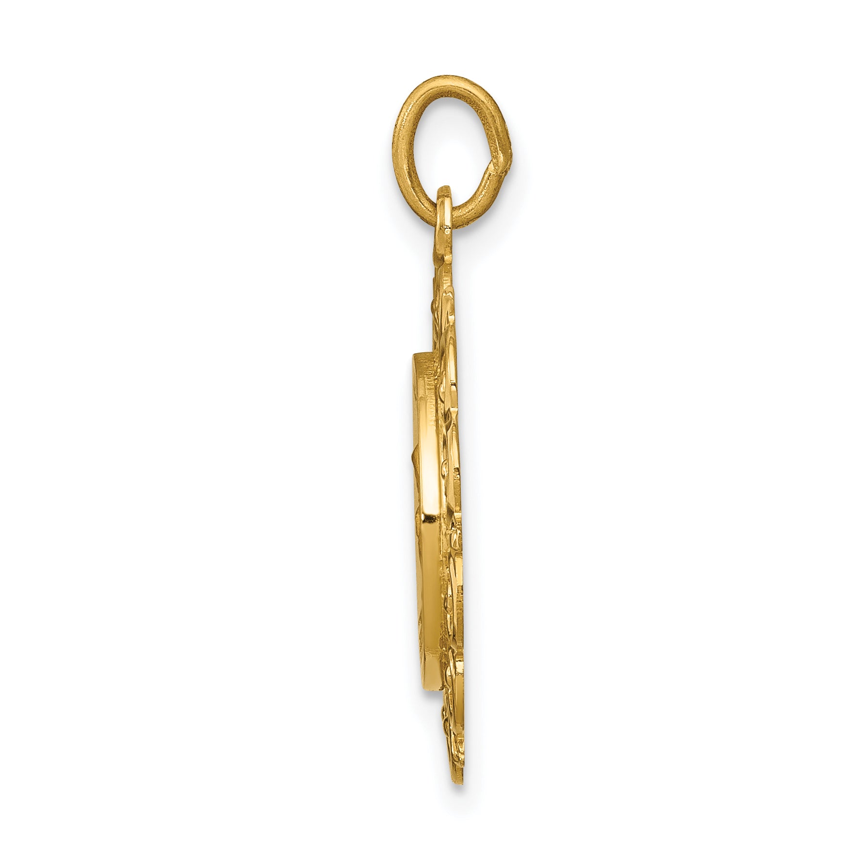 14k Saint Anne Medal Charm