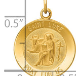 14k Saint Luke Medal Charm