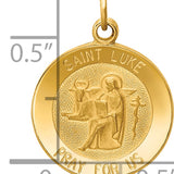 14k Saint Luke Medal Charm