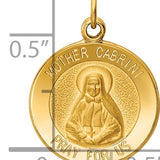 14k Mother Cabrini Medal Charm