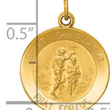 14k Saint John Baptist Medal Charm