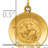 14k Saint George Medal Charm