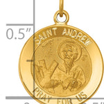 14k Saint Andrew Medal Charm