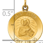 14k Saint Peter Medal Charm