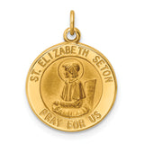14k Saint Elizabeth Seton Medal Charm