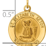 14k Saint Elizabeth Seton Medal Charm