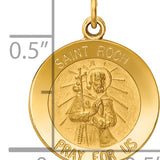 14k Saint Roch Medal Charm