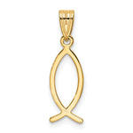 14k Ichthus Fish Pendant
