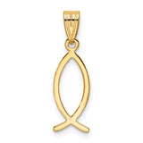 14k Ichthus Fish Pendant