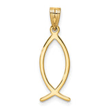14k Ichthus Fish Charm