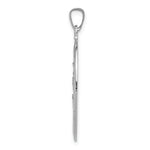 14k White Gold Saint Christopher Medal Pendant