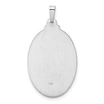 14k White Gold Saint Christopher Medal Pendant